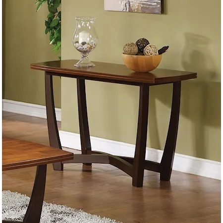 Contemporary Arched X Stretcher Sofa Table